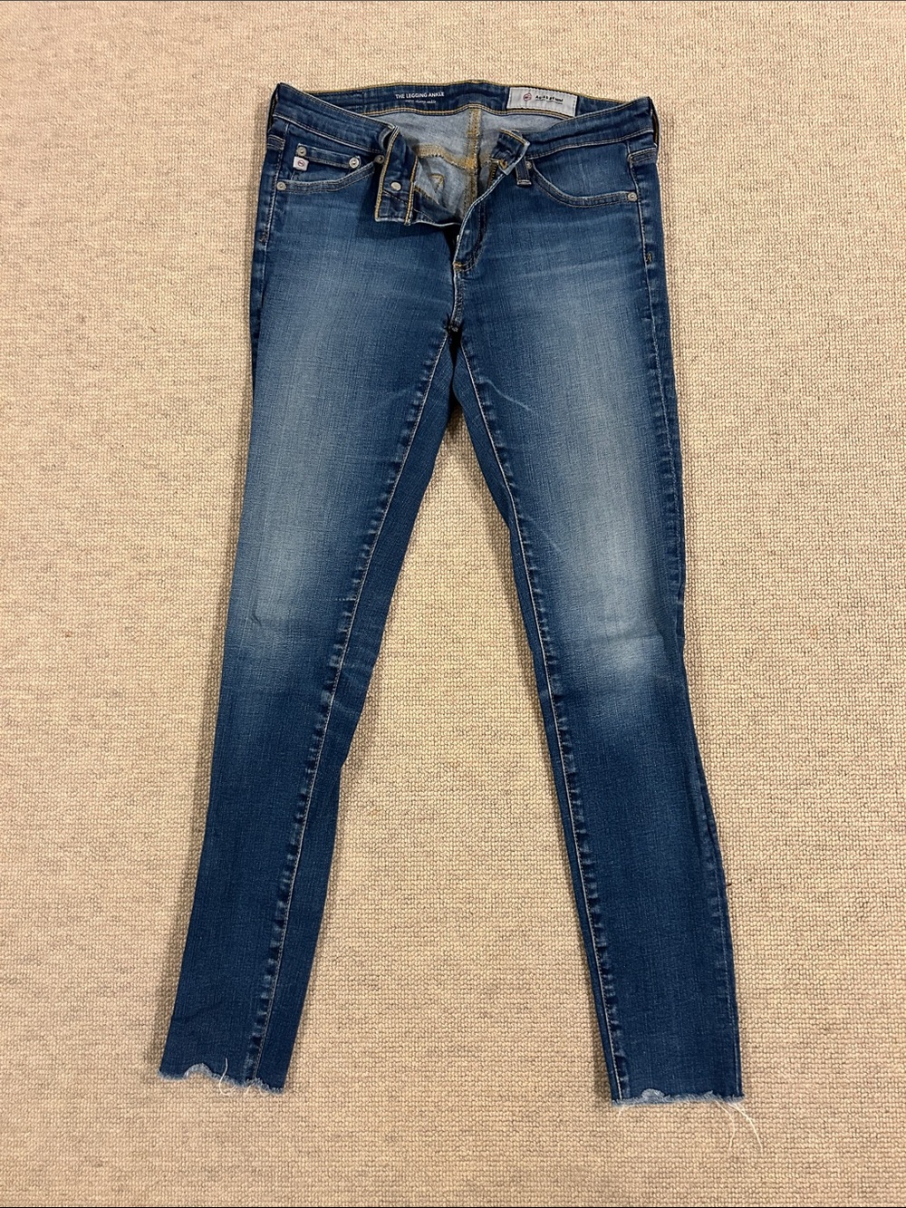 Ag Adriano Goldschmied Dark Wash Skinny Jeans